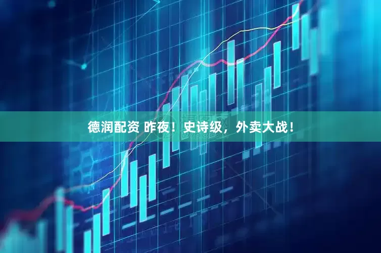 德润配资 昨夜！史诗级，外卖大战！