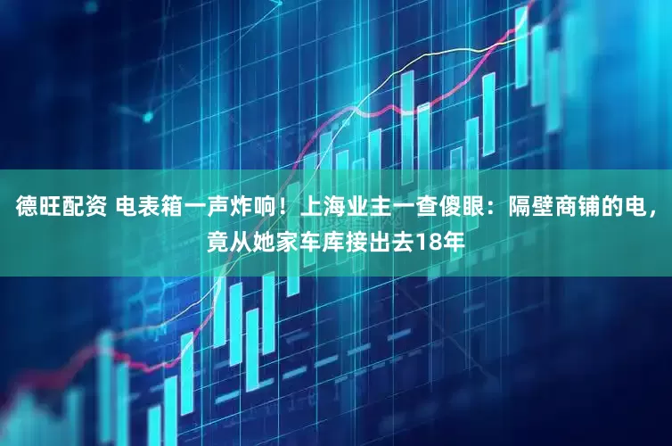 德旺配资 电表箱一声炸响！上海业主一查傻眼：隔壁商铺的电，竟从她家车库接出去18年